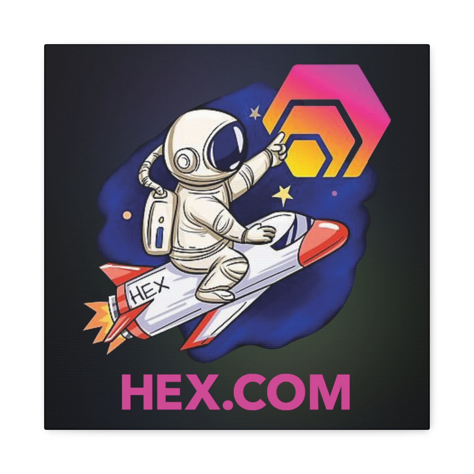 HEX Rocket - Premium Wall Canvas - The Pulsican Store
