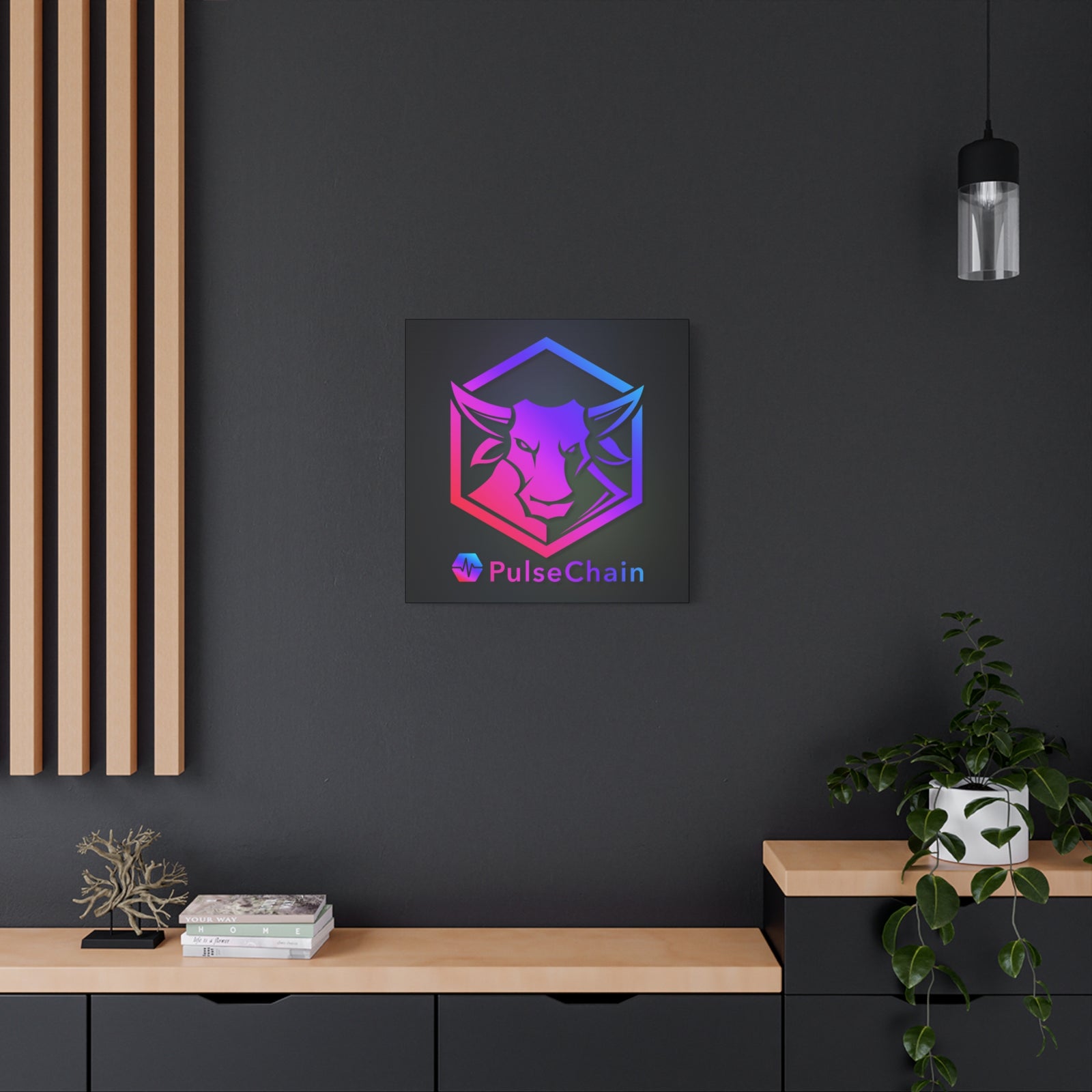 PulseChain Bull - Premium Wall Canvas - The Pulsican Store