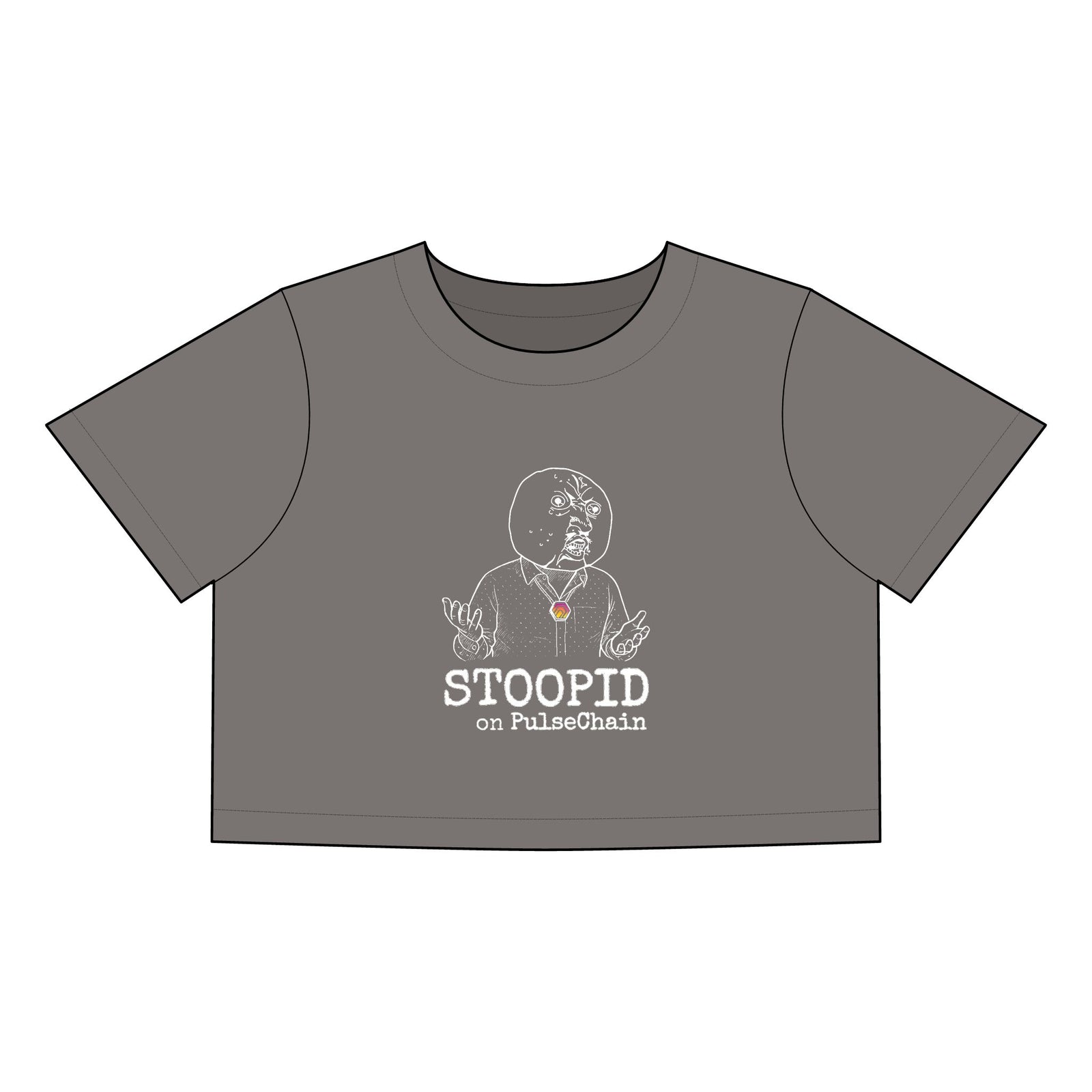 Stoopid - Stone Wash Heavy Crop Tee