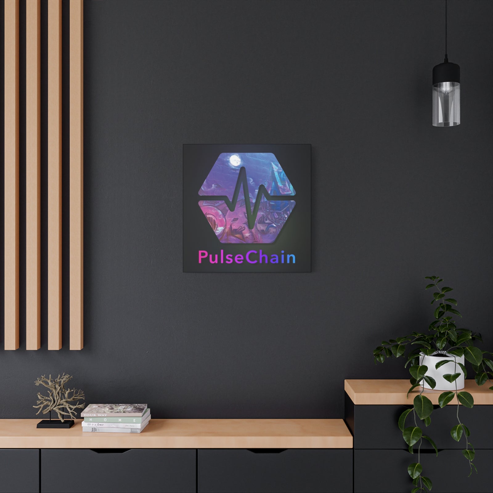 PulseChain Graffiti - Premium Wall Canvas - The Pulsican Store