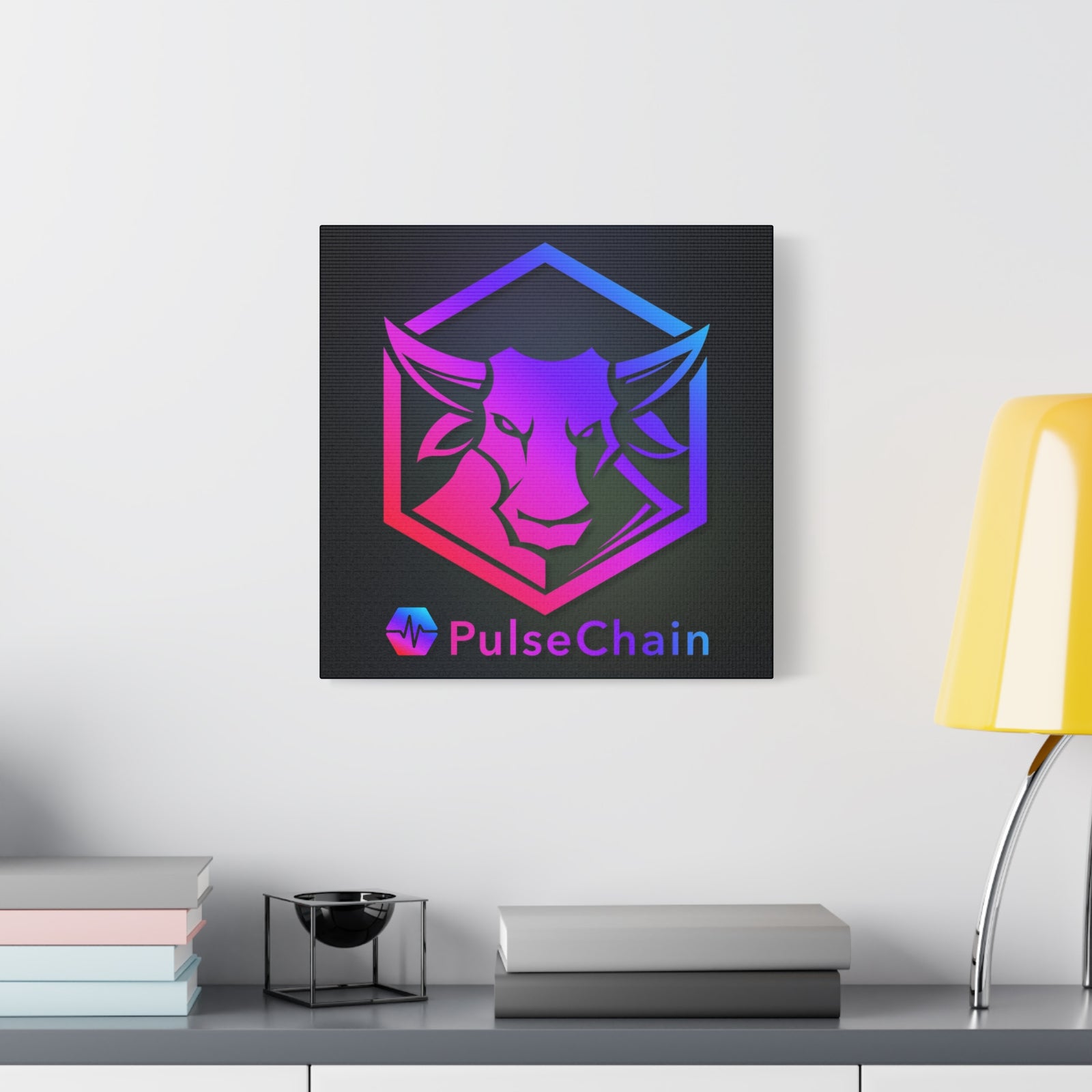 PulseChain Bull - Premium Wall Canvas - The Pulsican Store