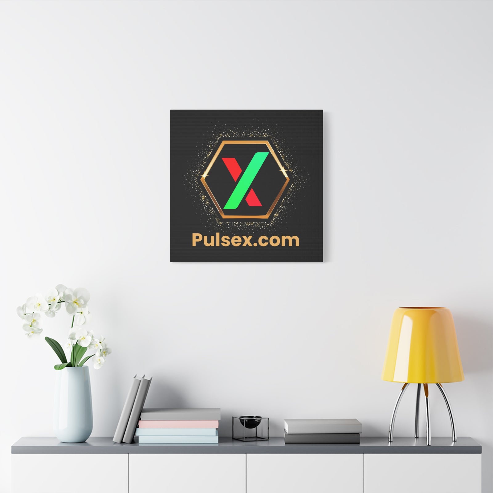 Golden PulseX - Premium Wall Canvas - The Pulsican Store
