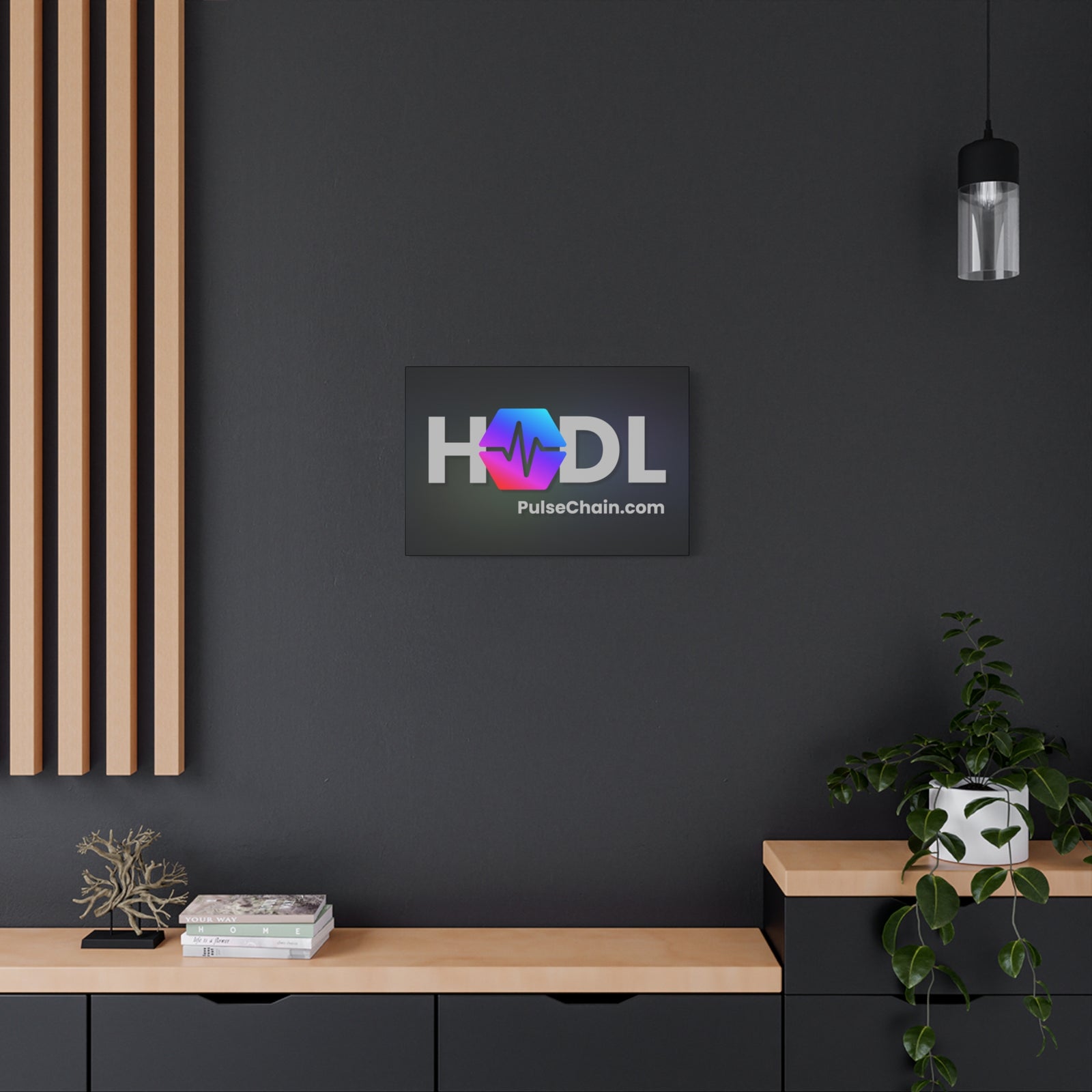 PulseChain HODL - Premium Wall Canvas - The Pulsican Store