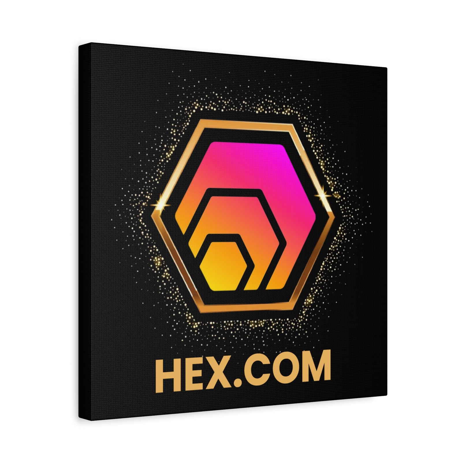 Golden HEX - Premium Wall Canvas - The Pulsican Store