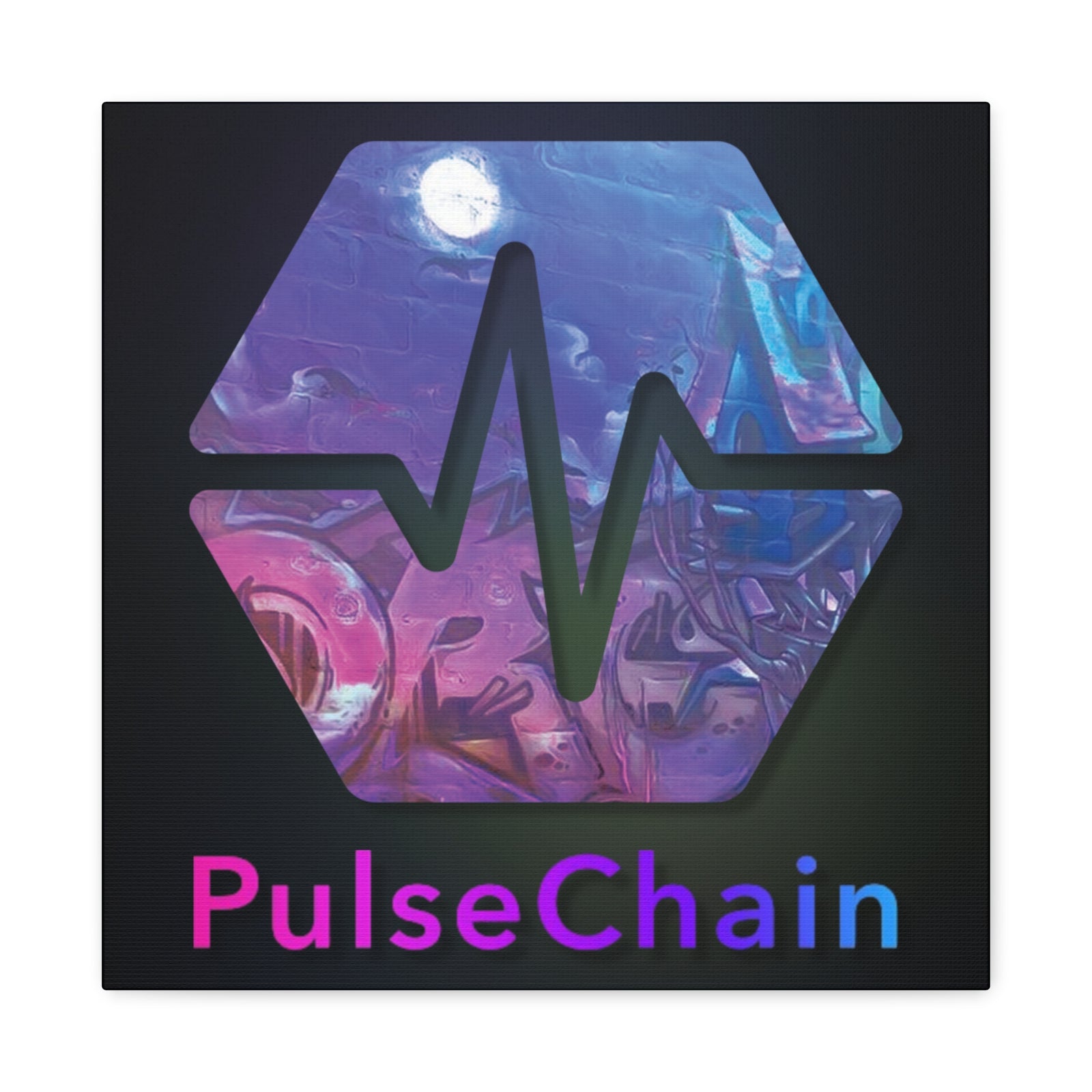 PulseChain Graffiti - Premium Wall Canvas - The Pulsican Store