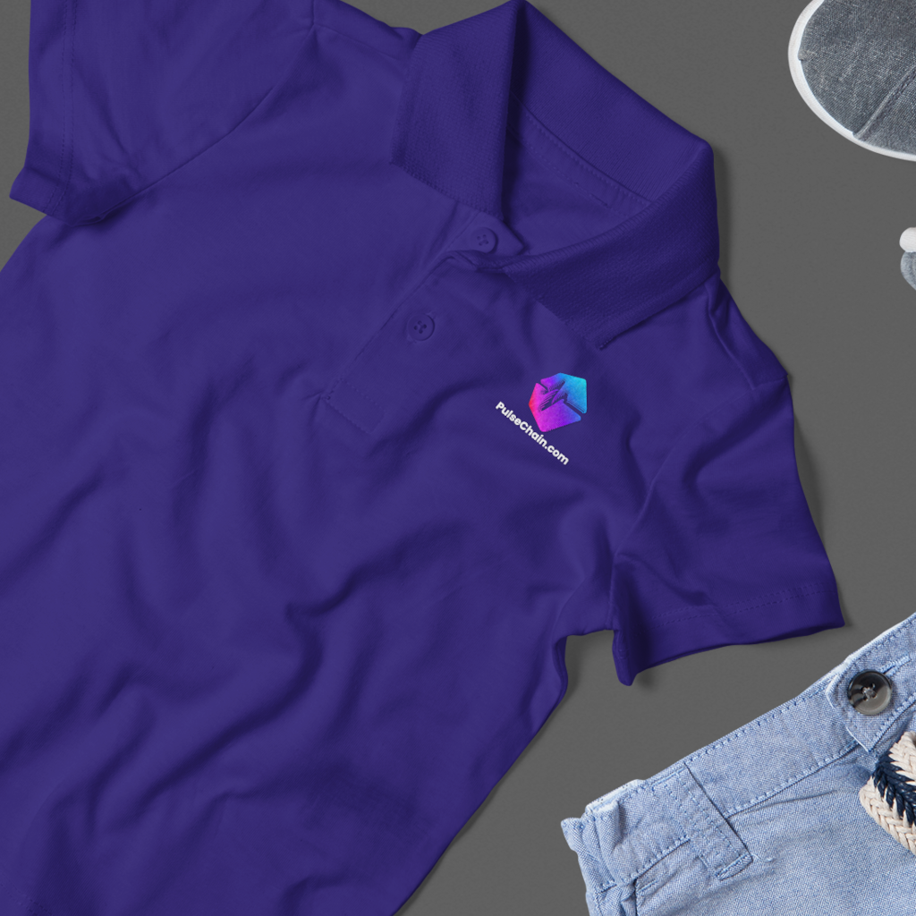 PulseChain.Com Logo - Polo Shirt - The Pulsican Store