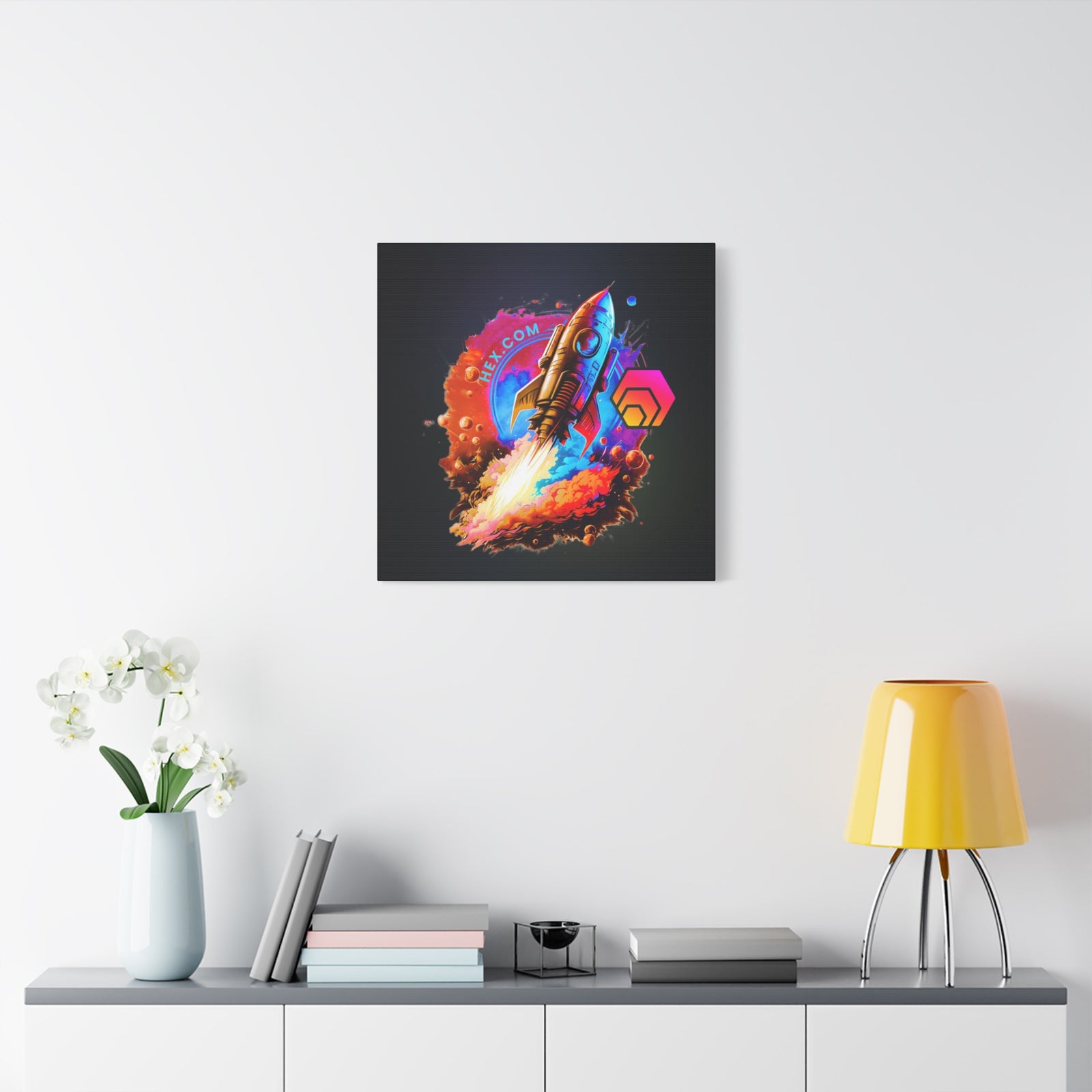 HEX Rocket - Premium Wall Canvas - The Pulsican Store