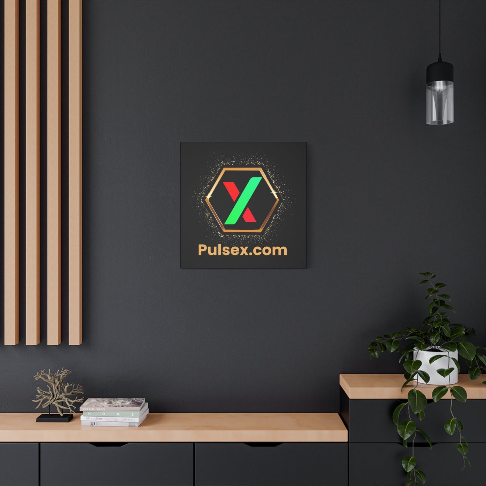 Golden PulseX - Premium Wall Canvas - The Pulsican Store