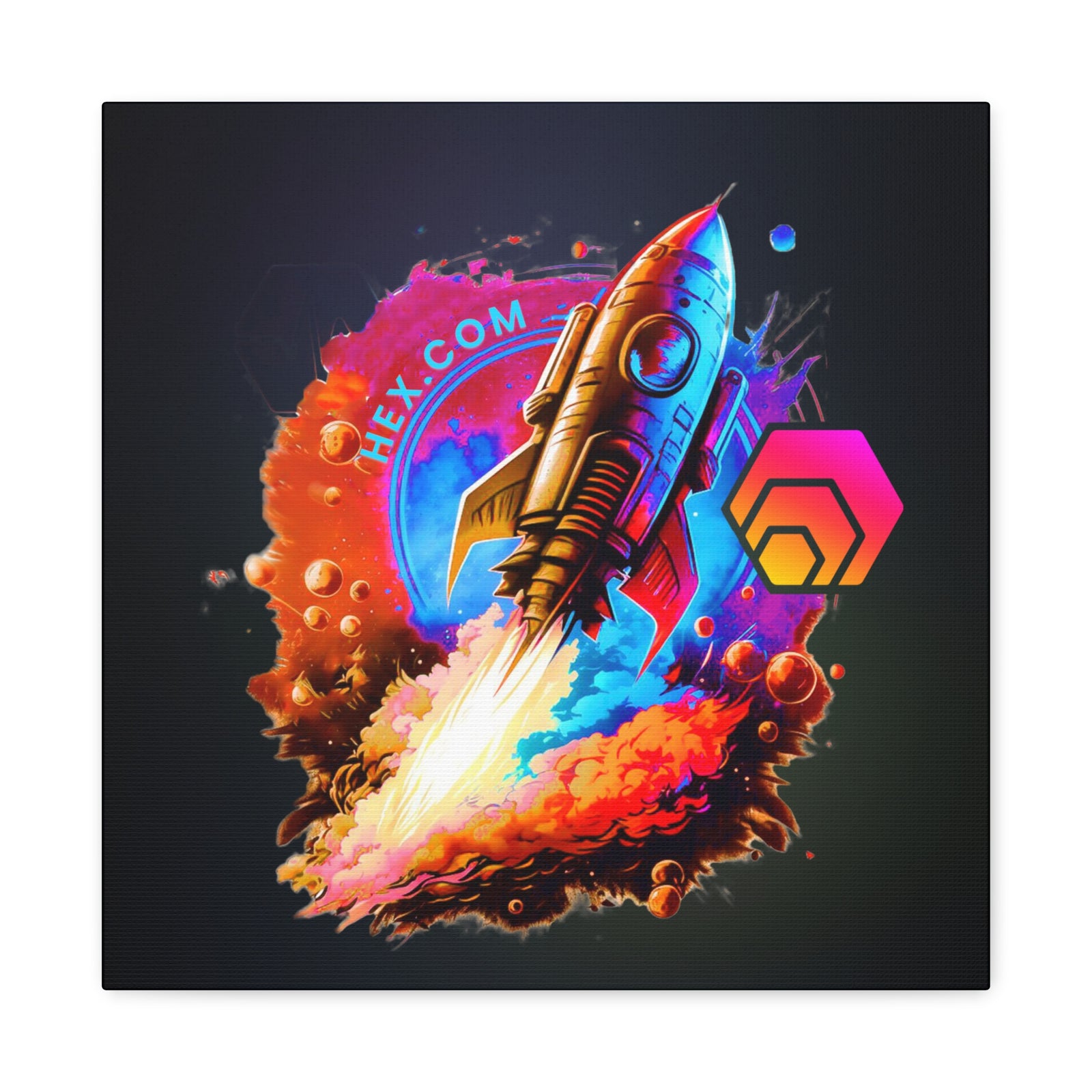 HEX Rocket - Premium Wall Canvas - The Pulsican Store
