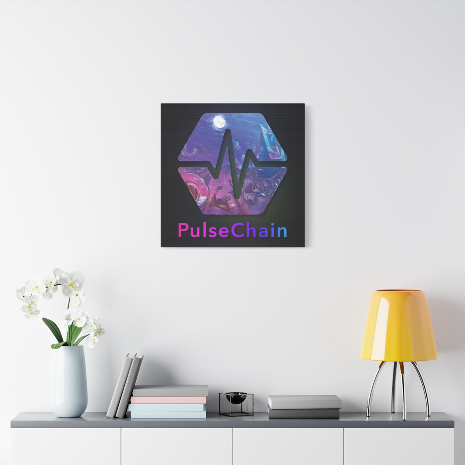 PulseChain Graffiti - Premium Wall Canvas - The Pulsican Store