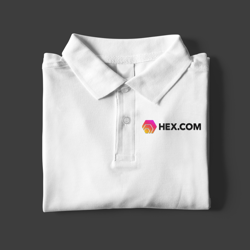 Hex.Com - White Polo Shirt - The Pulsican Store