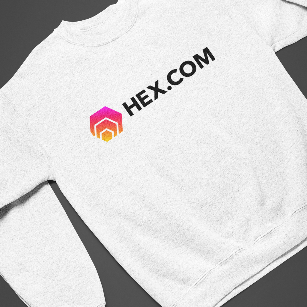 Hex.Com - White Sweatshirt - The Pulsican Store