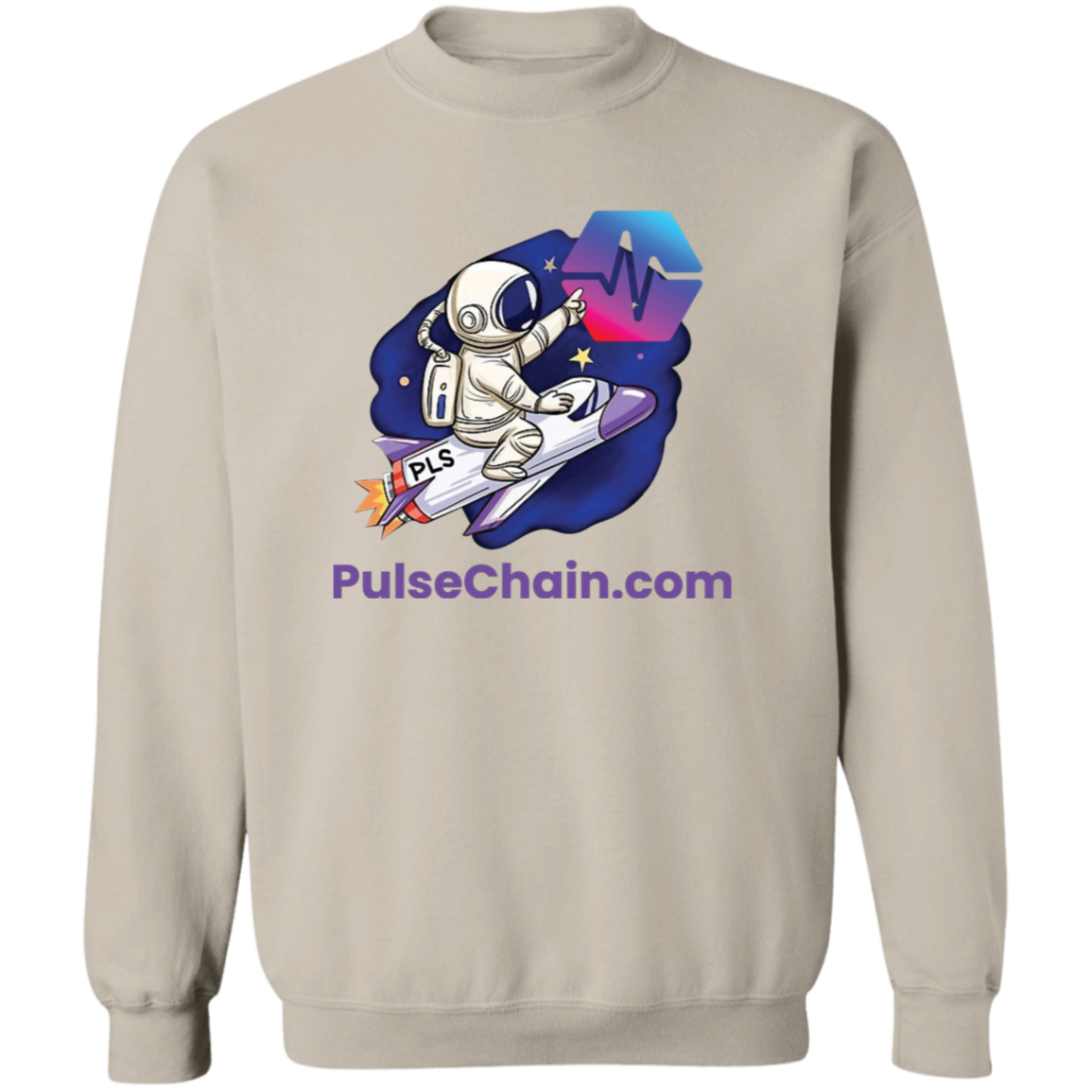 PulseChain.com Rocket - Sweatshirt - The Pulsican Store