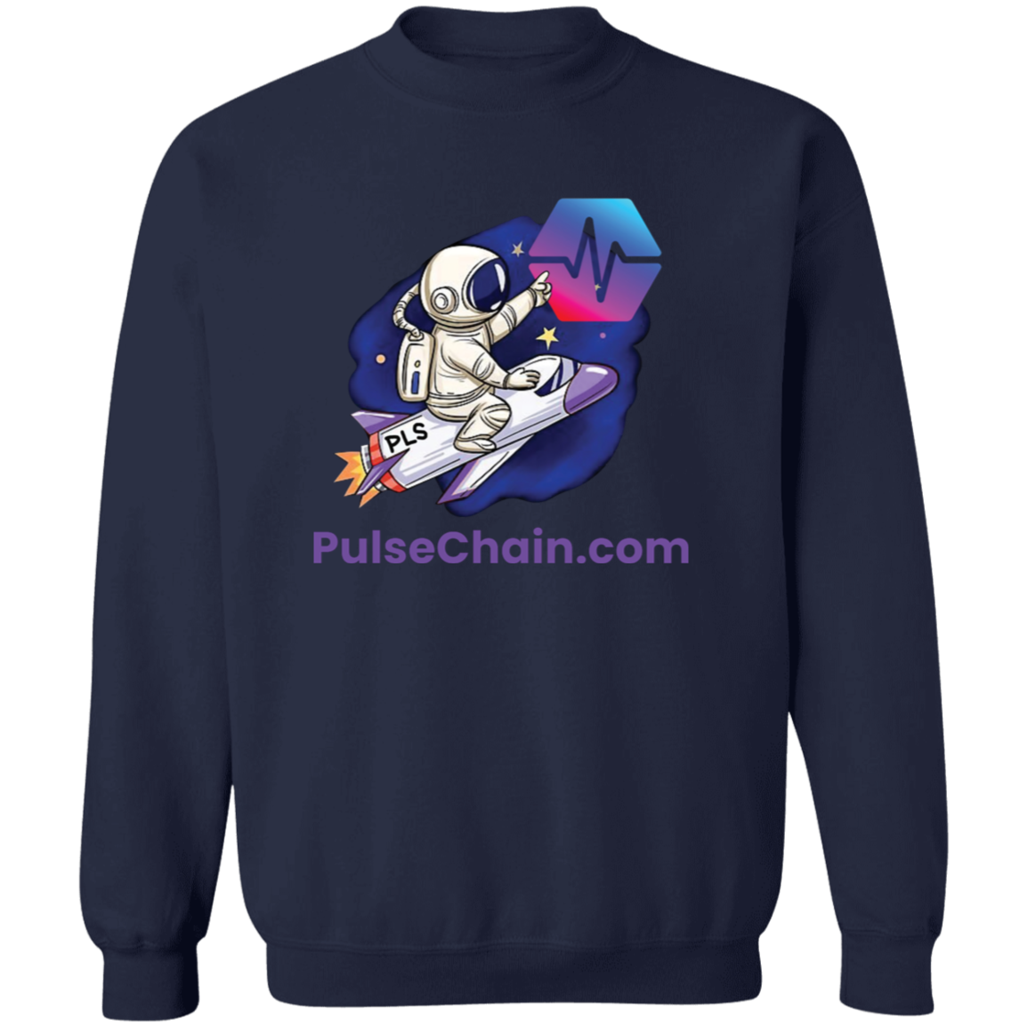 PulseChain.com Rocket - Sweatshirt - The Pulsican Store