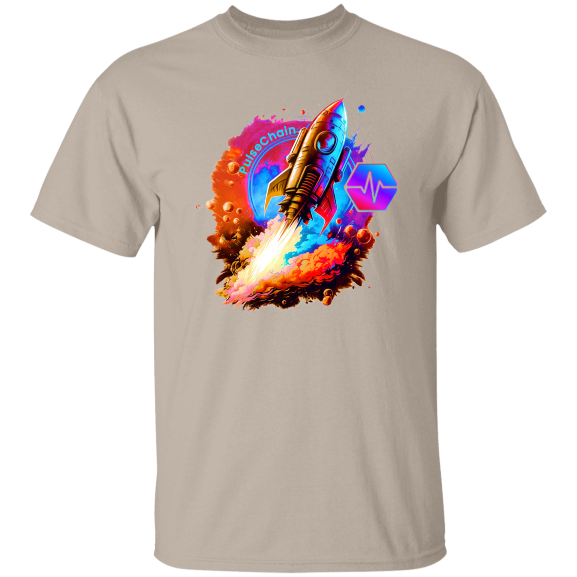 PulseChain Rocket - T Shirt - The Pulsican Store