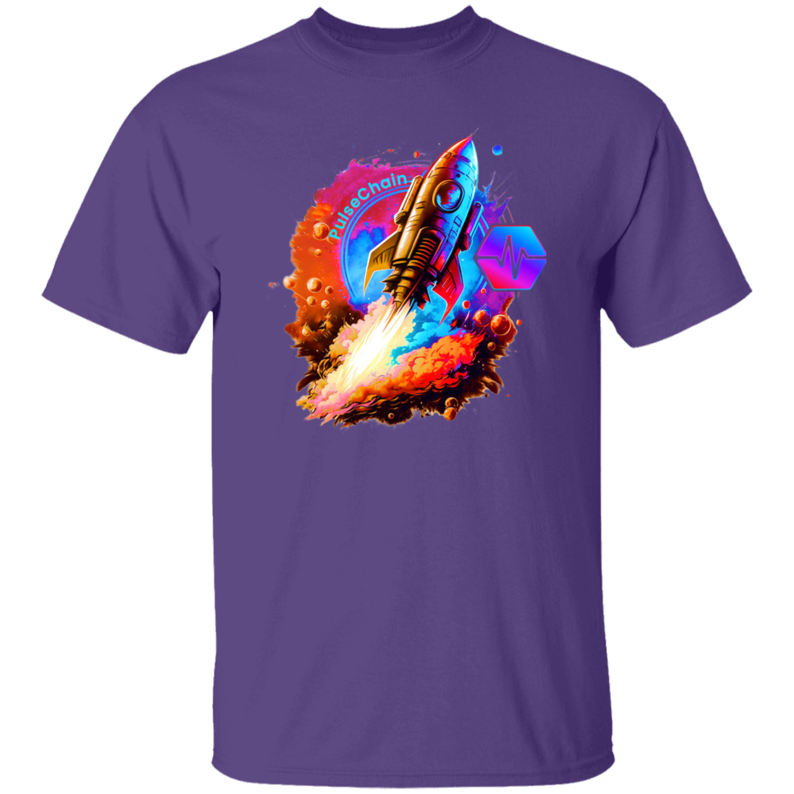PulseChain Rocket - T Shirt - The Pulsican Store