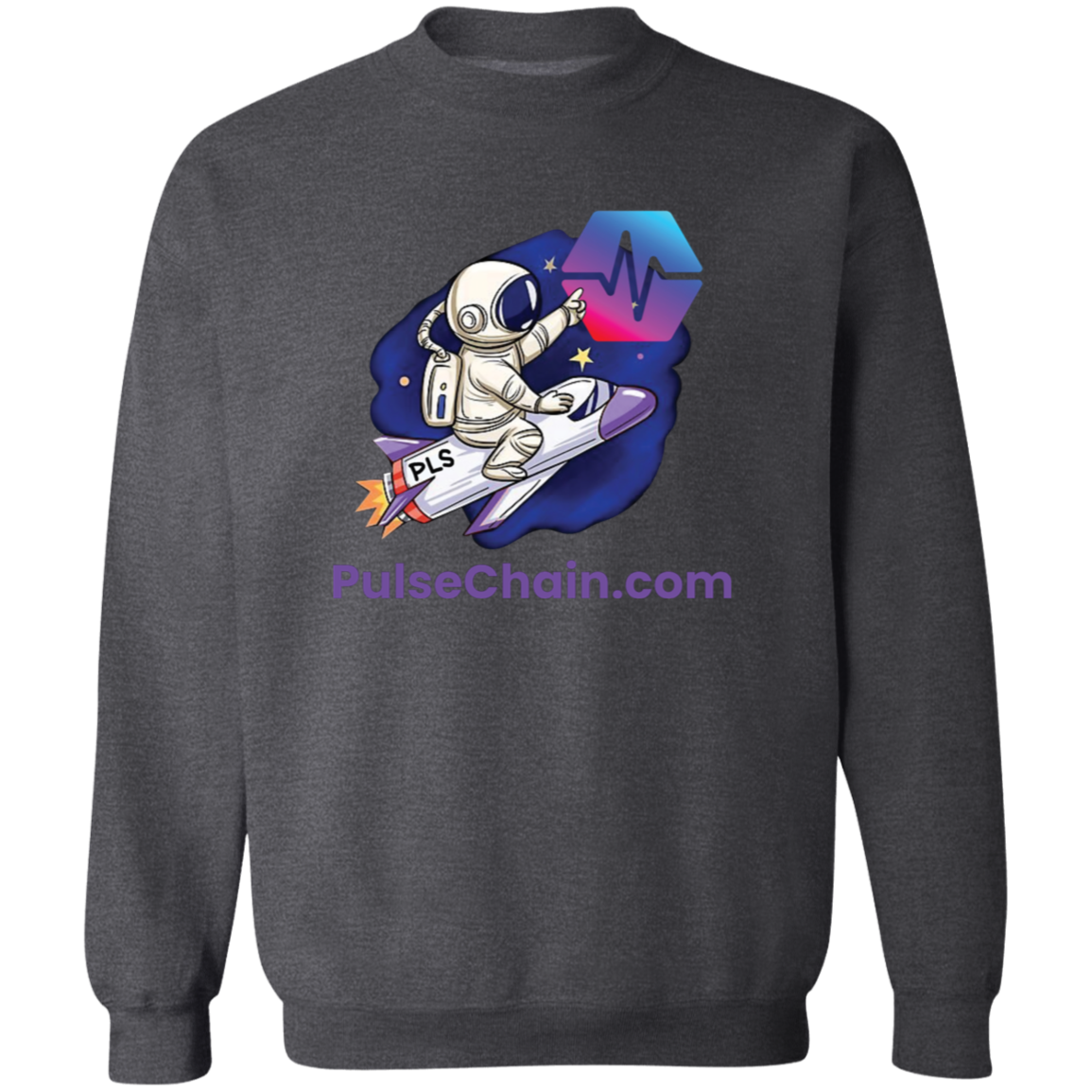 PulseChain.com Rocket - Sweatshirt - The Pulsican Store