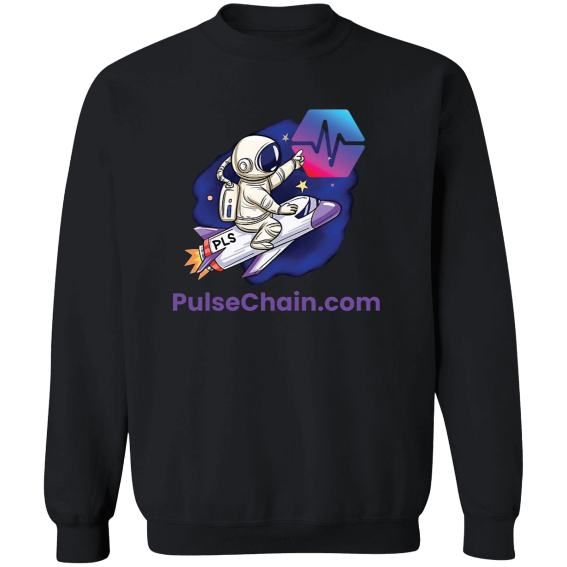 PulseChain.com Rocket - Sweatshirt - The Pulsican Store