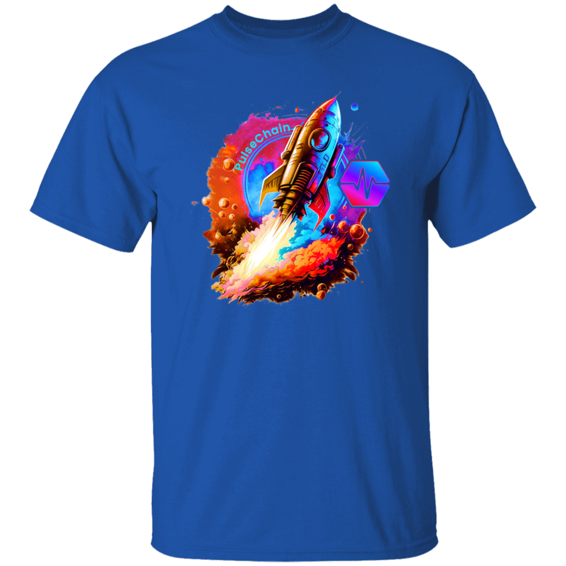 PulseChain Rocket - T Shirt - The Pulsican Store