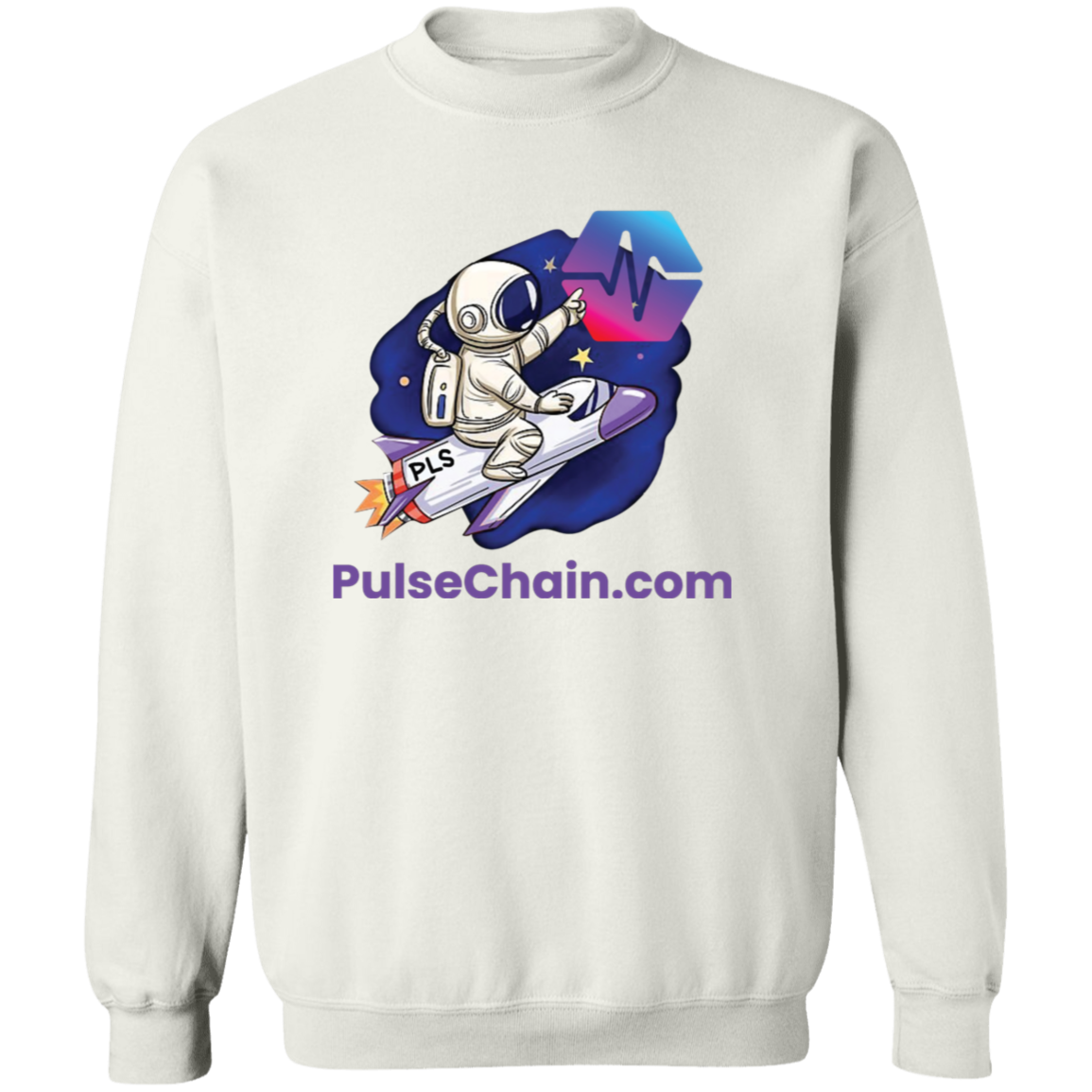 PulseChain.com Rocket - Sweatshirt - The Pulsican Store