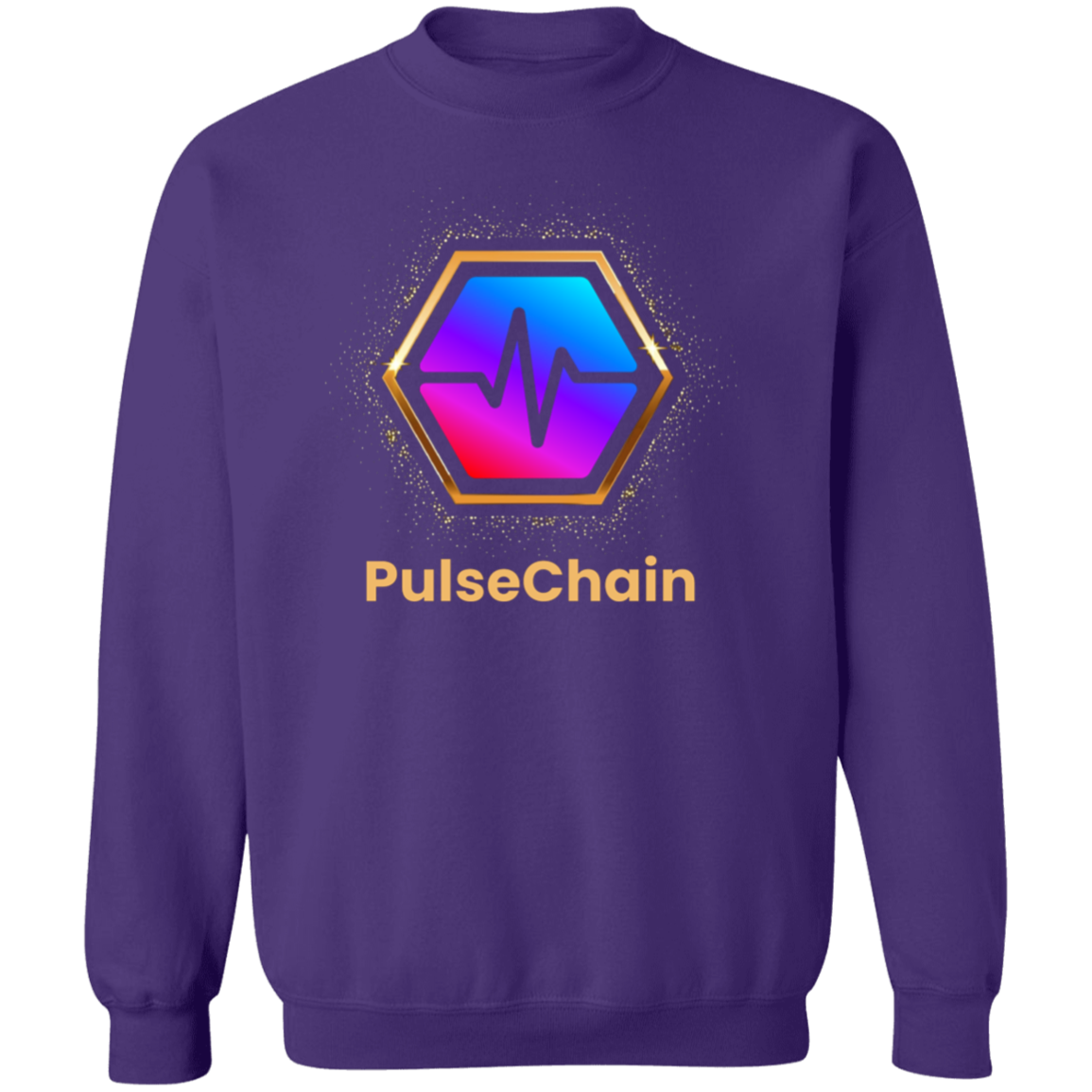 Golden PulseChain - Sweatshirt - The Pulsican Store