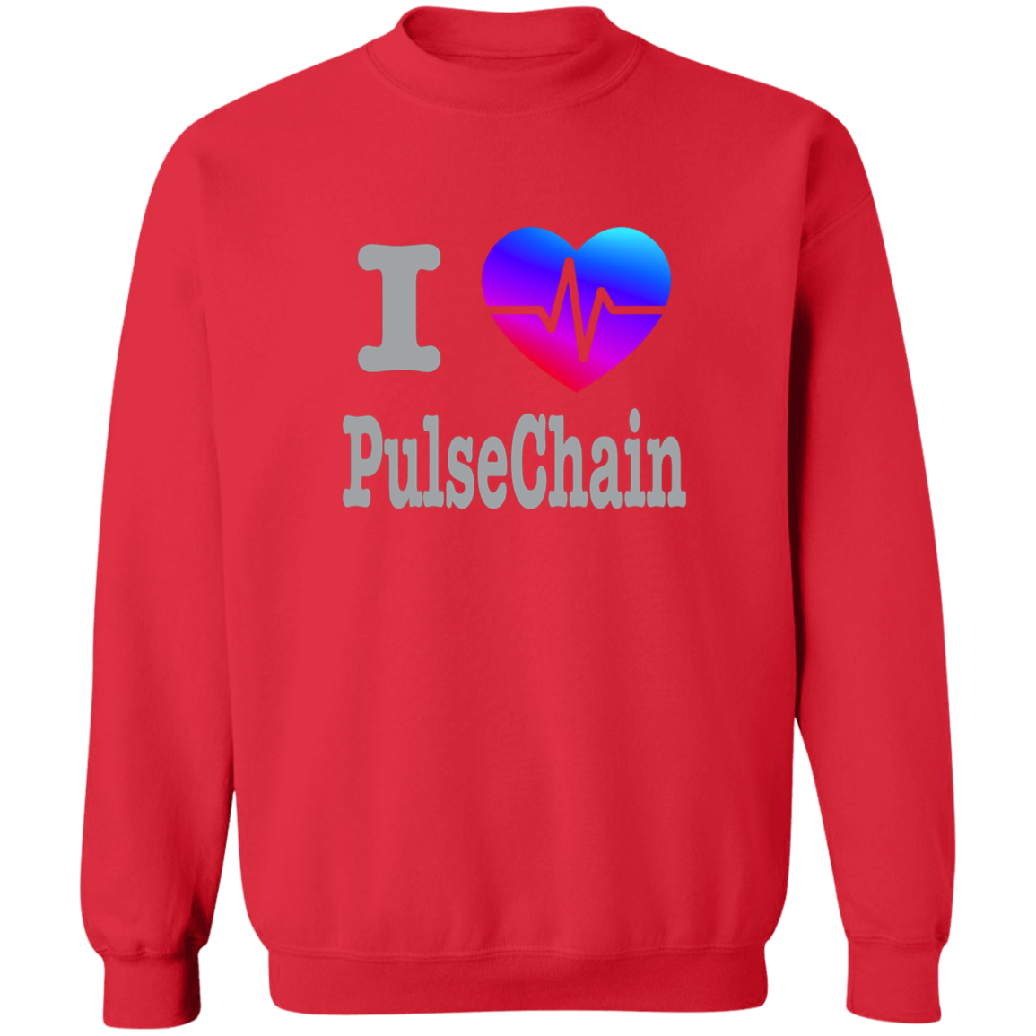 I Love PulseChain - Sweatshirt - The Pulsican Store
