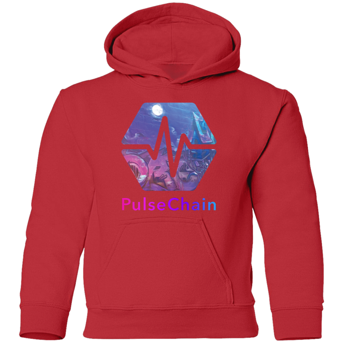 PulseChain Graffiti - Youth Hoodie - The Pulsican Store