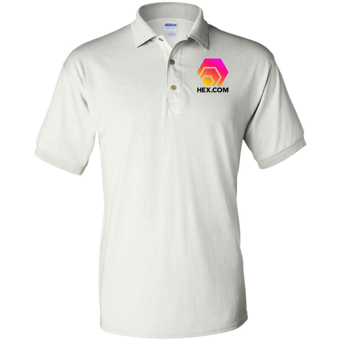 Hex.Com - White Polo Shirt - The Pulsican Store