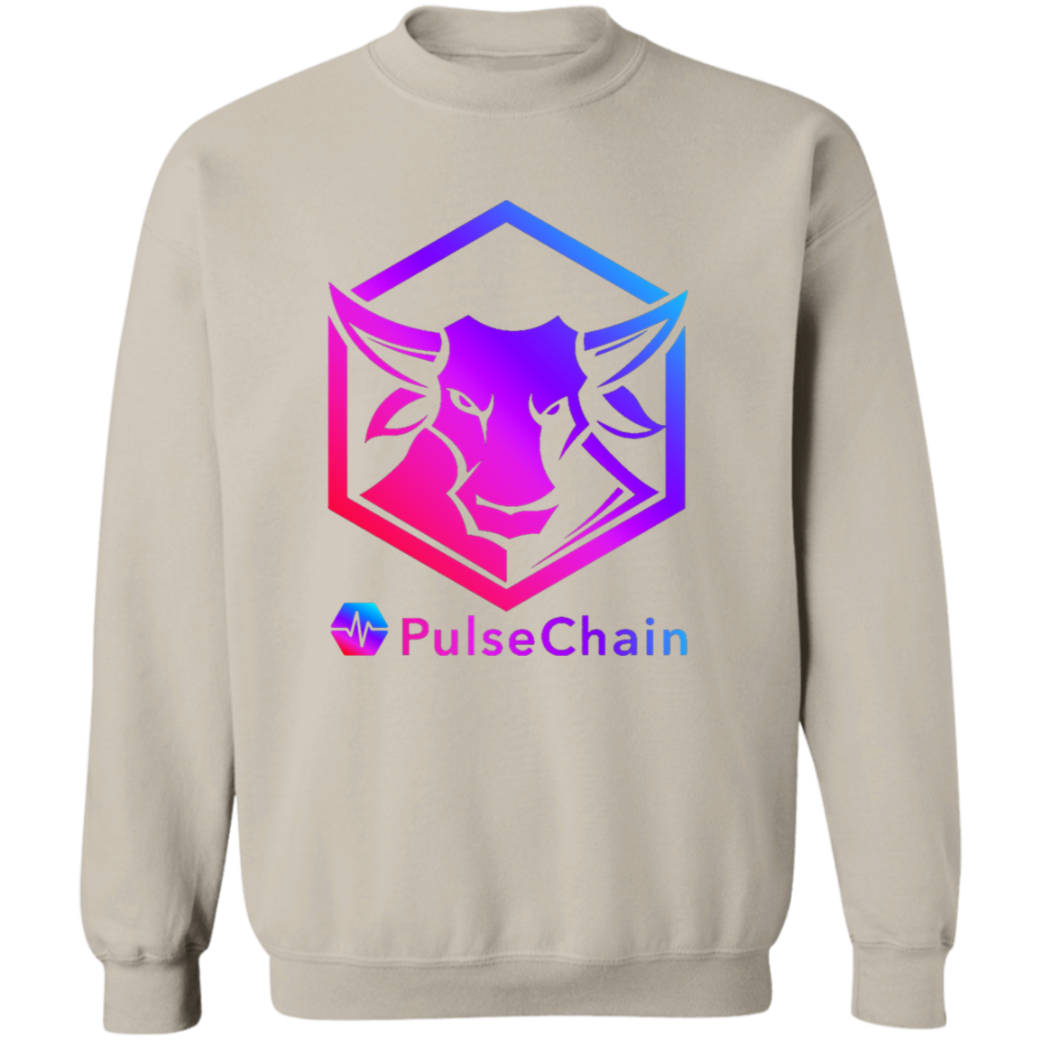 PulseChain Bull - Sweatshirt - The Pulsican Store