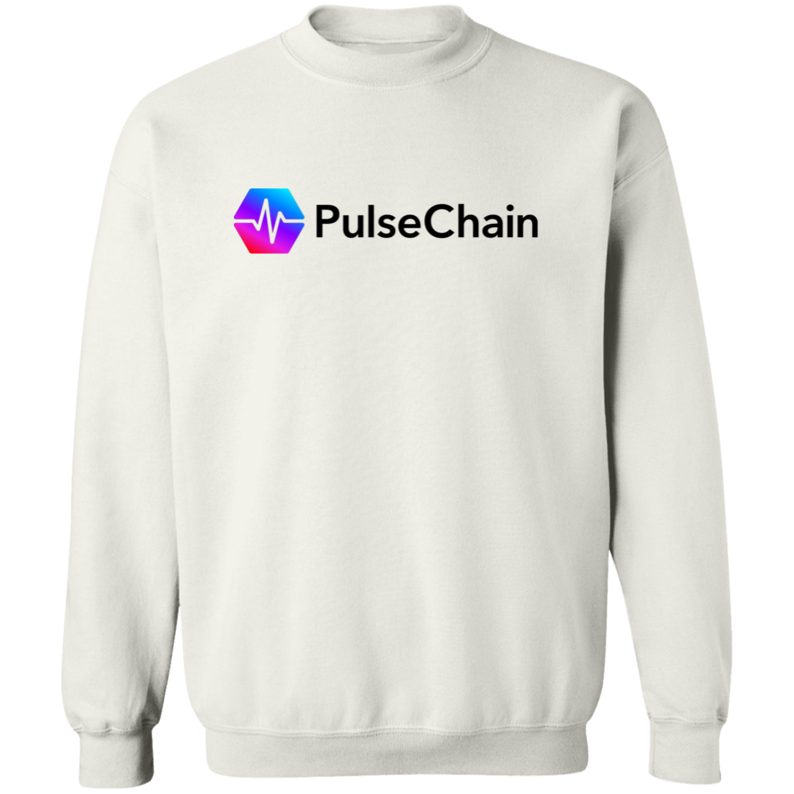 PulseChain - White Sweatshirt - The Pulsican Store
