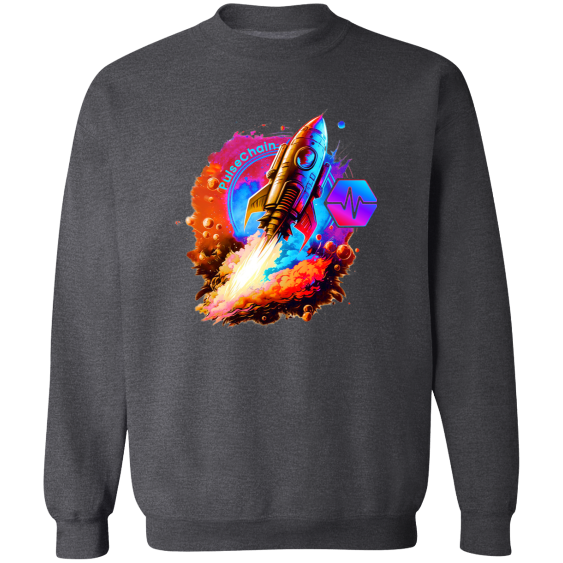 PulseChain Rocket - Sweatshirt - The Pulsican Store