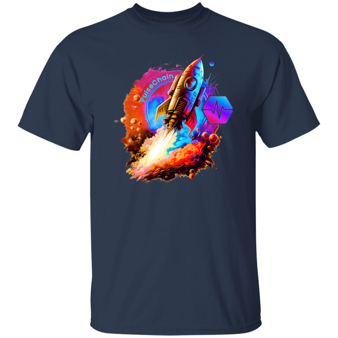 PulseChain Rocket - T Shirt - The Pulsican Store