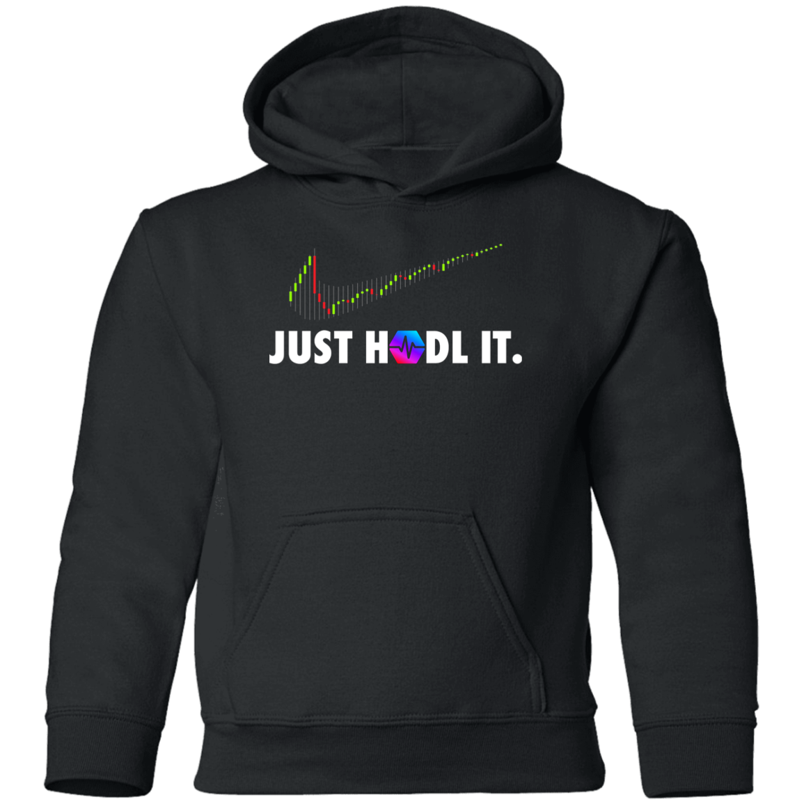 Just HODL It Pulse - Youth Hoodie