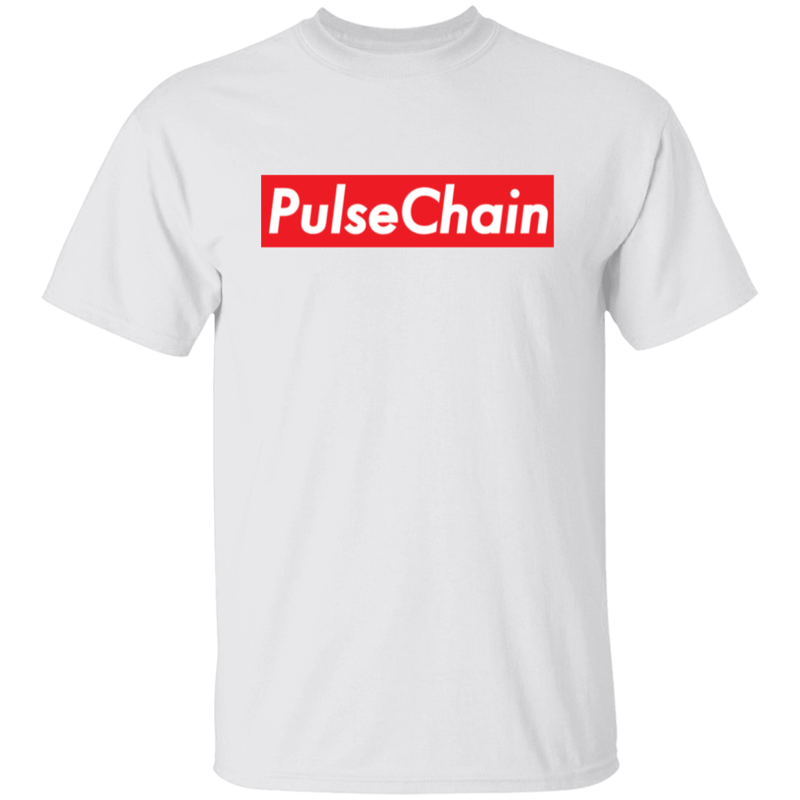 PulseChain Block - White T Shirt - The Pulsican Store