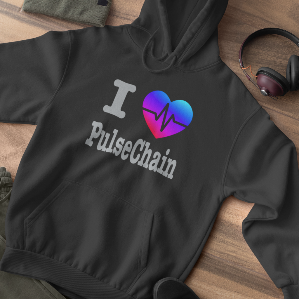 I Love PulseChain - Hoodie - The Pulsican Store