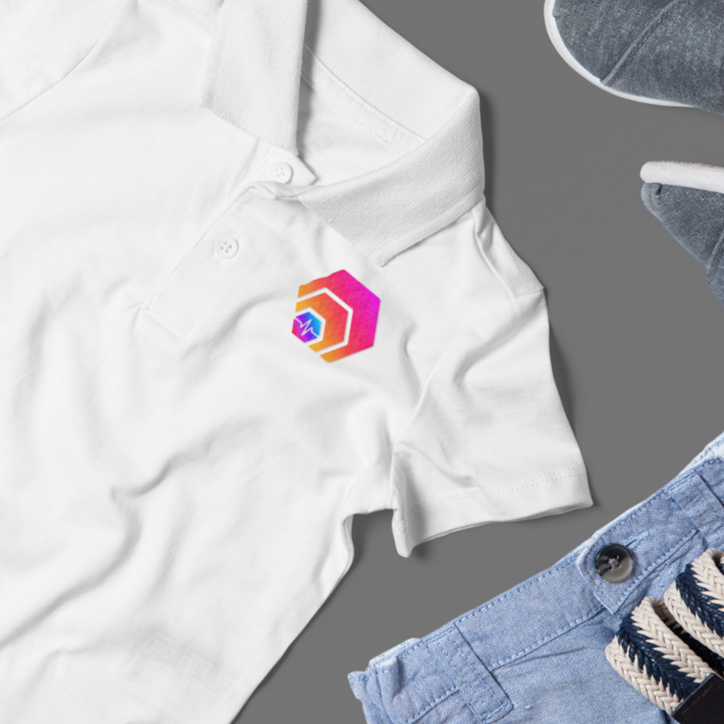 Hex With Pulse Logo - White Polo Shirt - The Pulsican Store