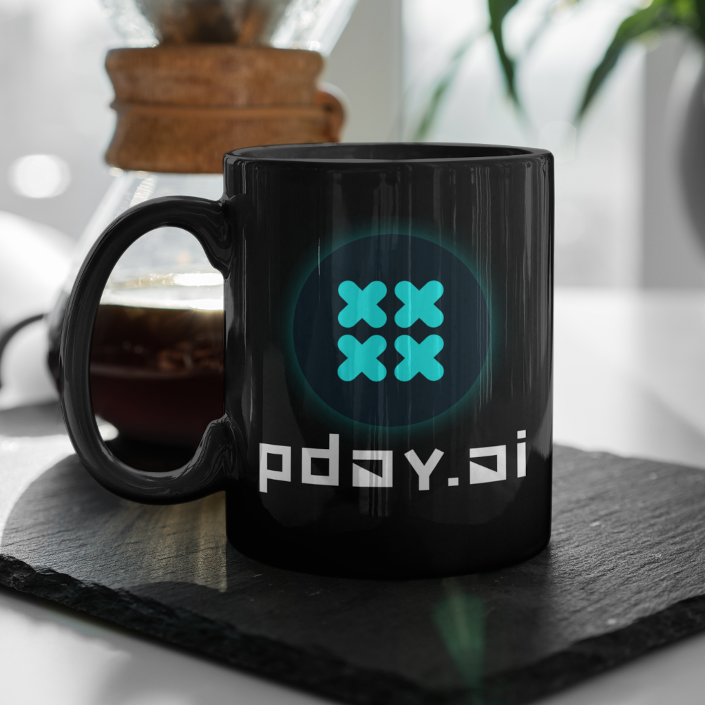 Pday - Black Mug