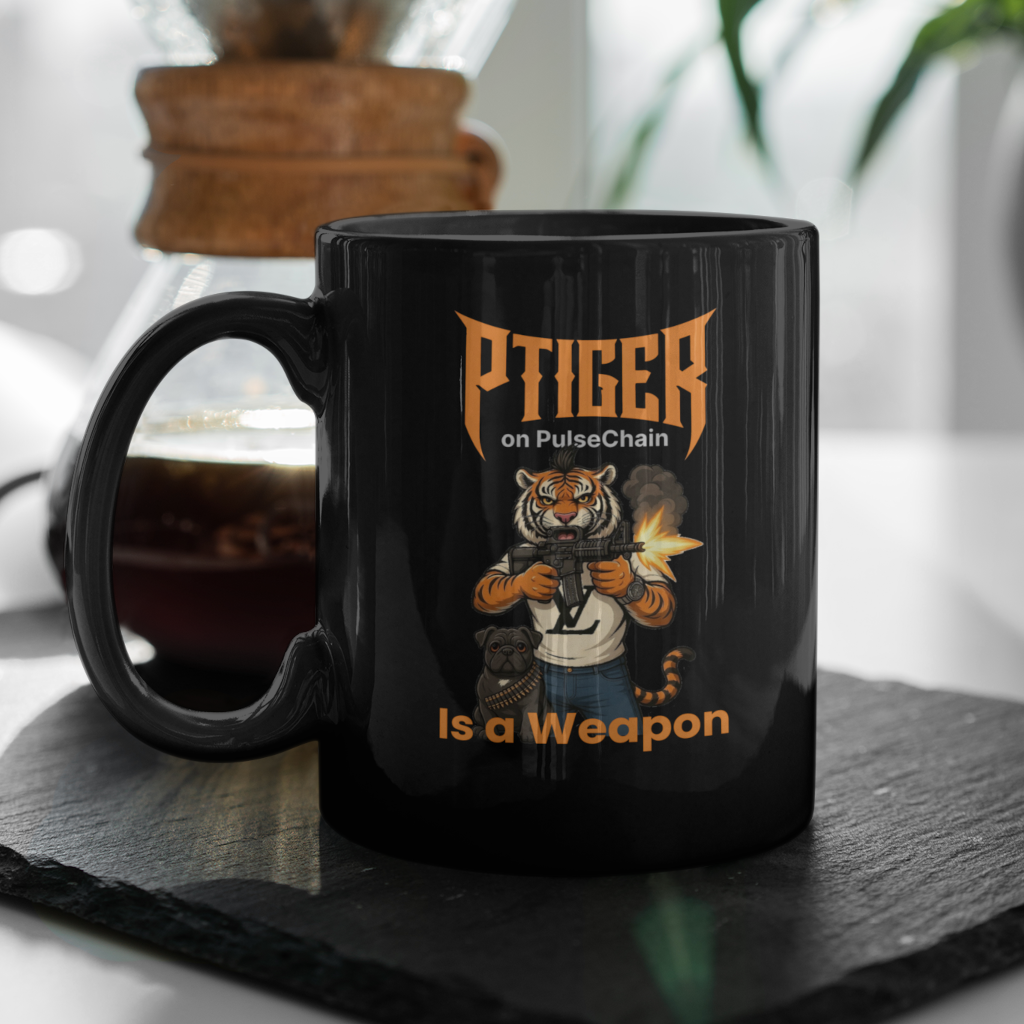 Ptiger - Black Mug