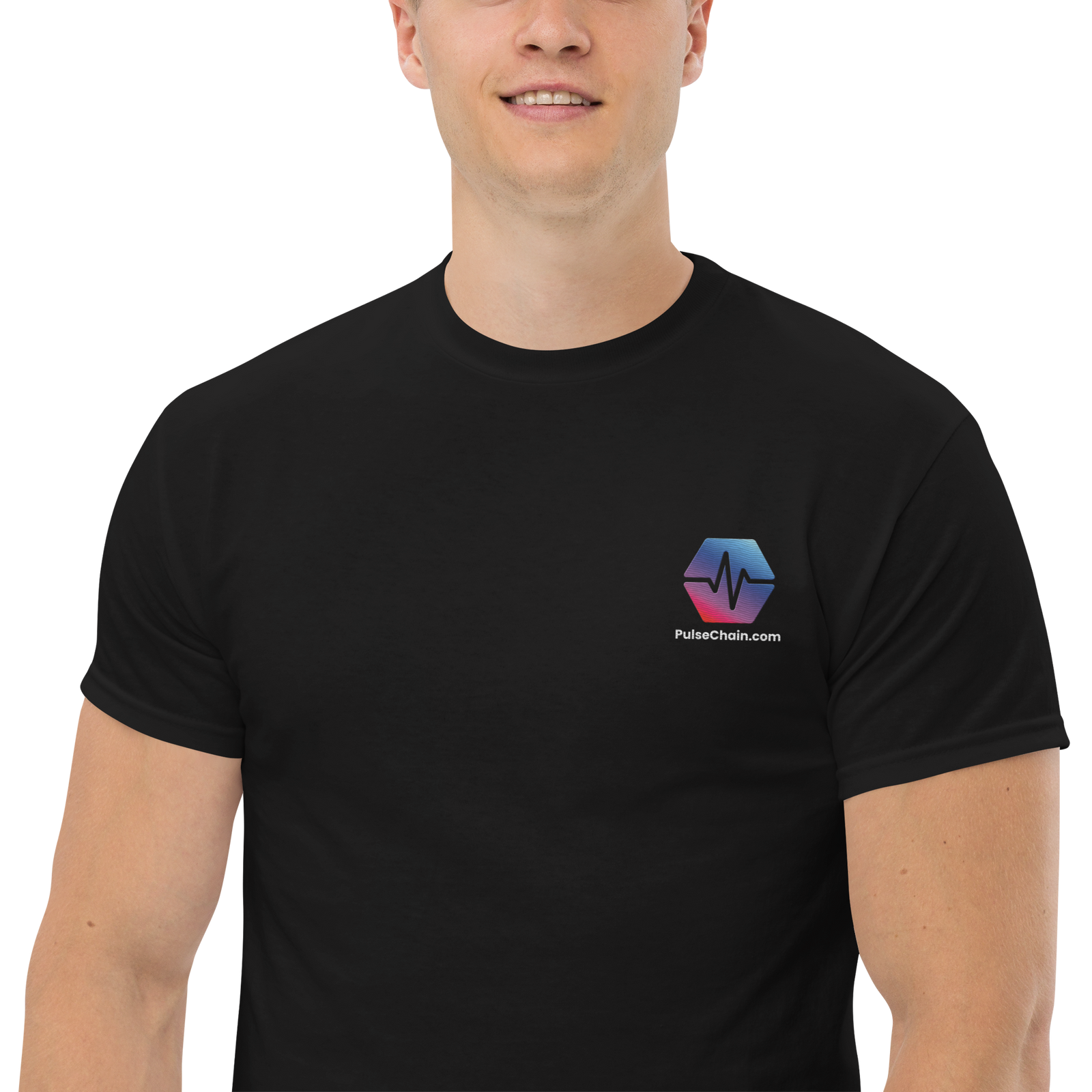 PulseChain - Premium Embroidered T Shirt - The Pulsican Store
