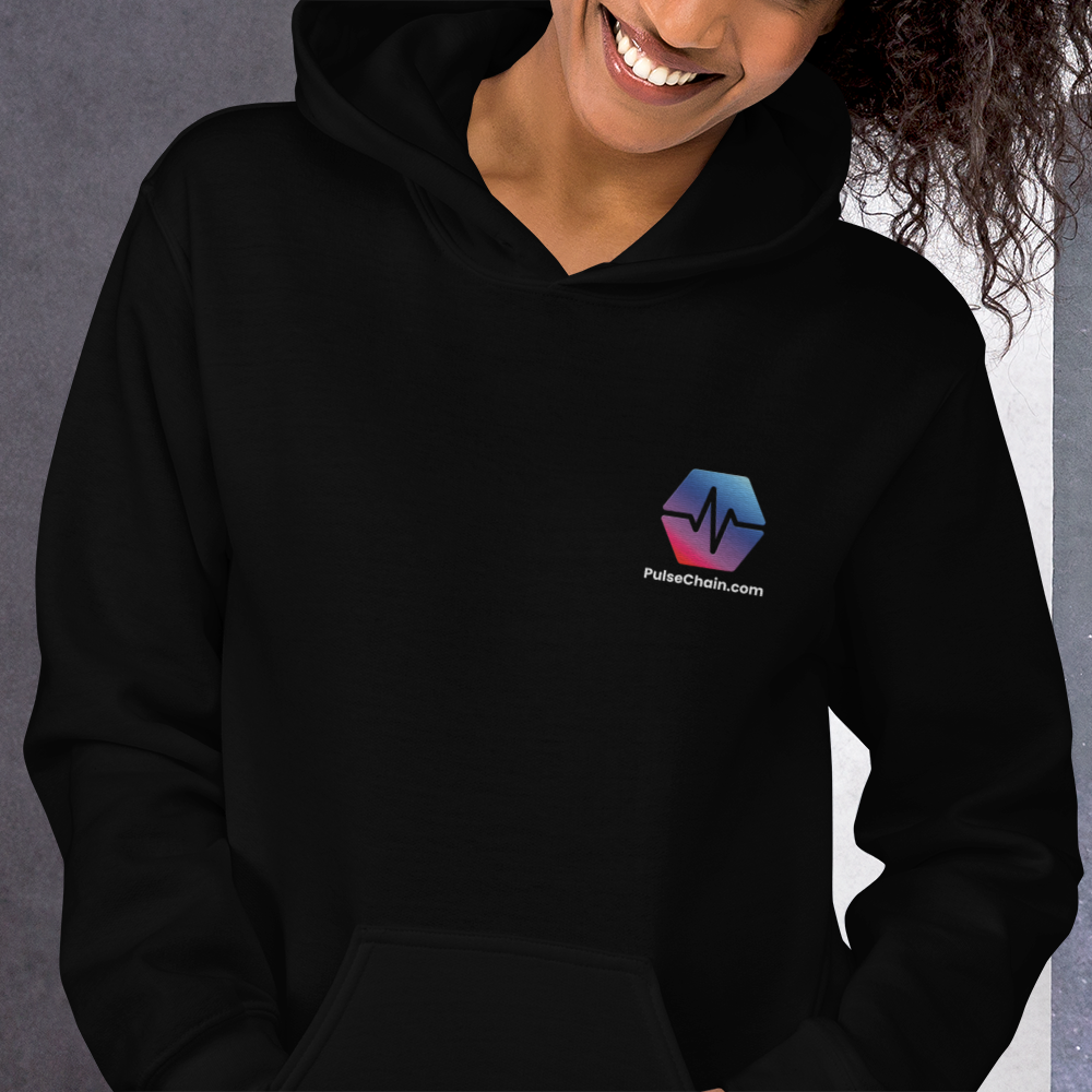 PulseChain - Premium Embroidered Hoodie - The Pulsican Store