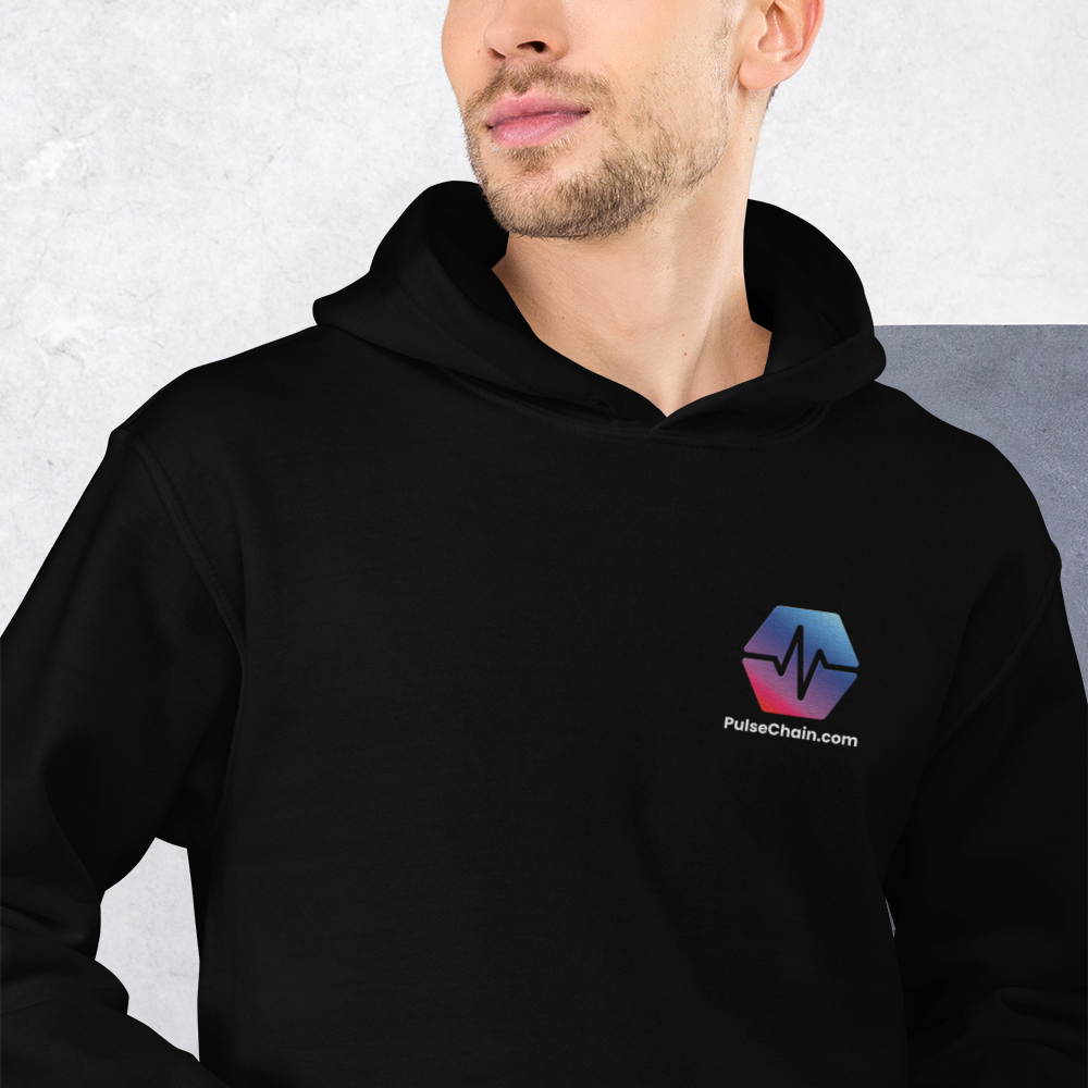 PulseChain - Premium Embroidered Hoodie - The Pulsican Store