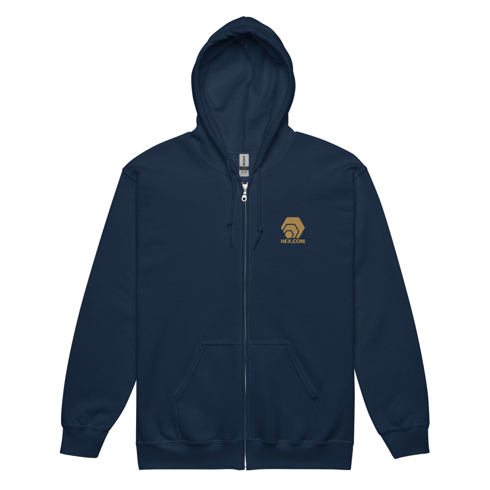 HEX Gold - Premium Embroidered Zip Hoodie - The Pulsican Store