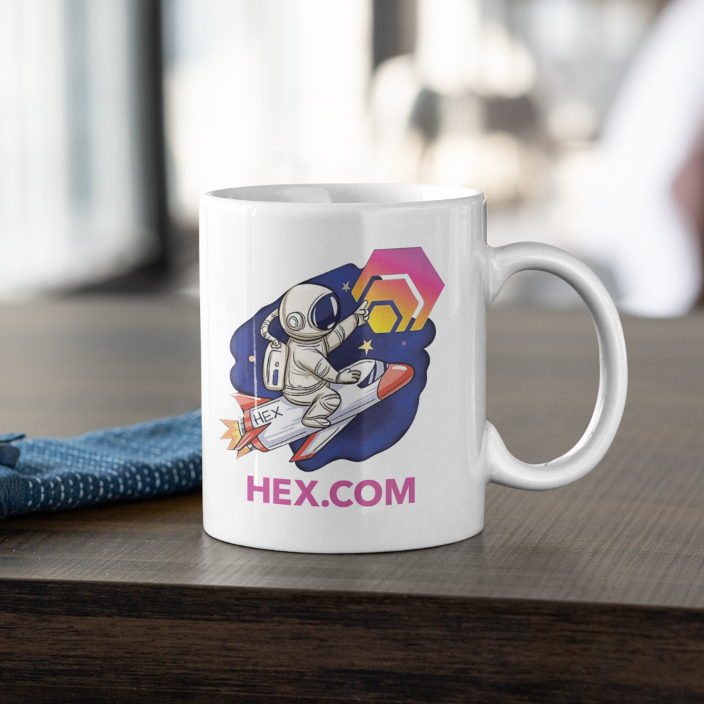Hex Rocket - White Mug - The Pulsican Store