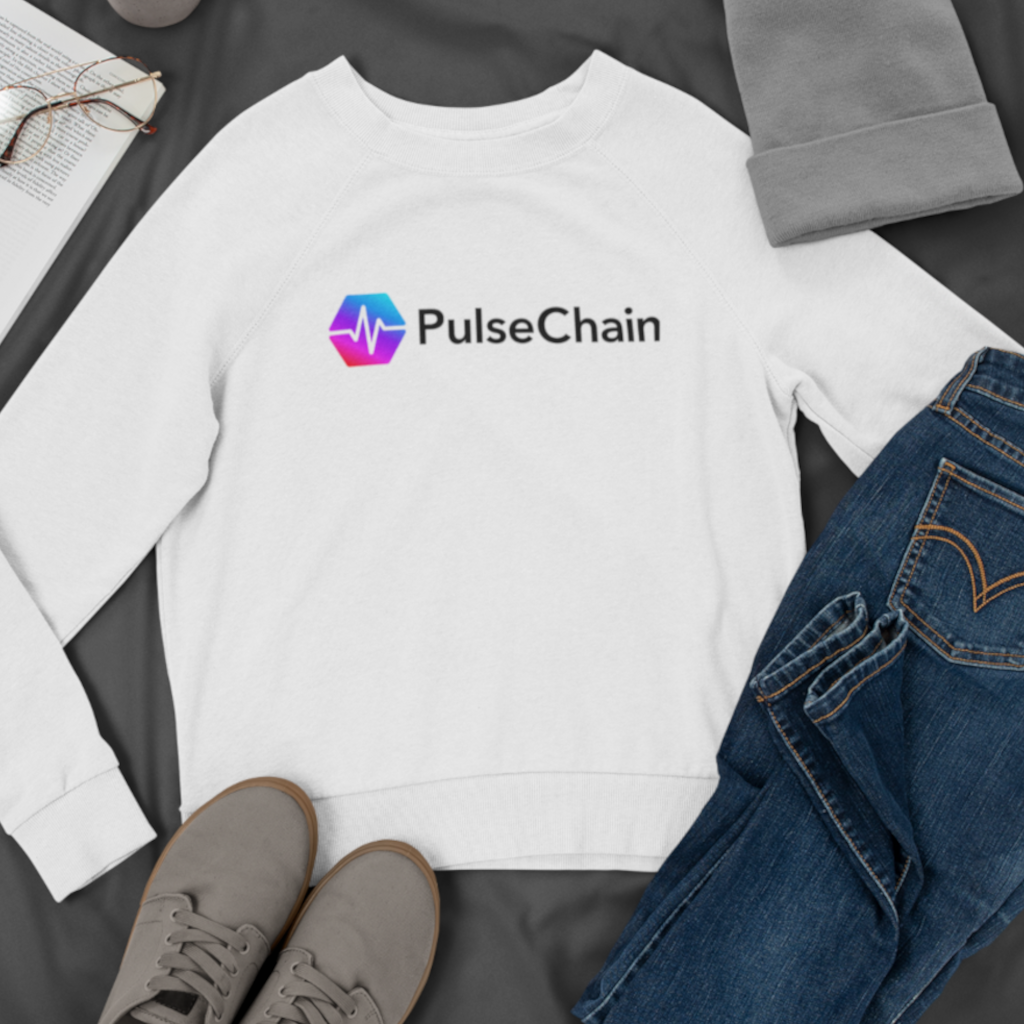 PulseChain - White Sweatshirt