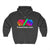 PulseChain HEX - Double Sided Zip Hoodie