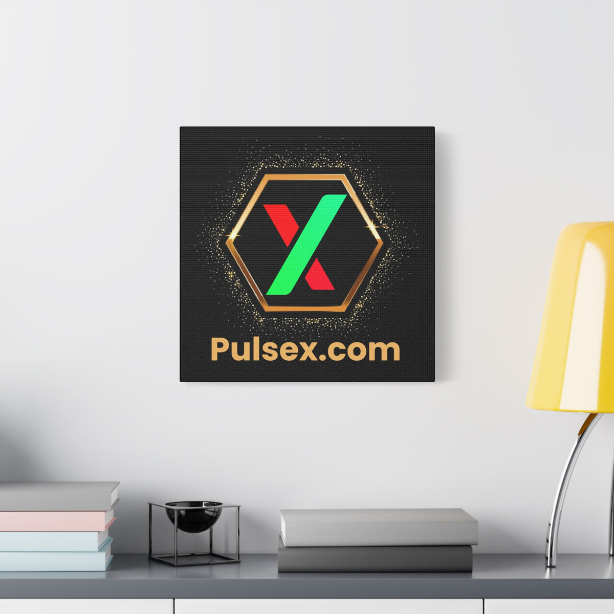 Golden PulseX - Premium Wall Canvas - The Pulsican Store