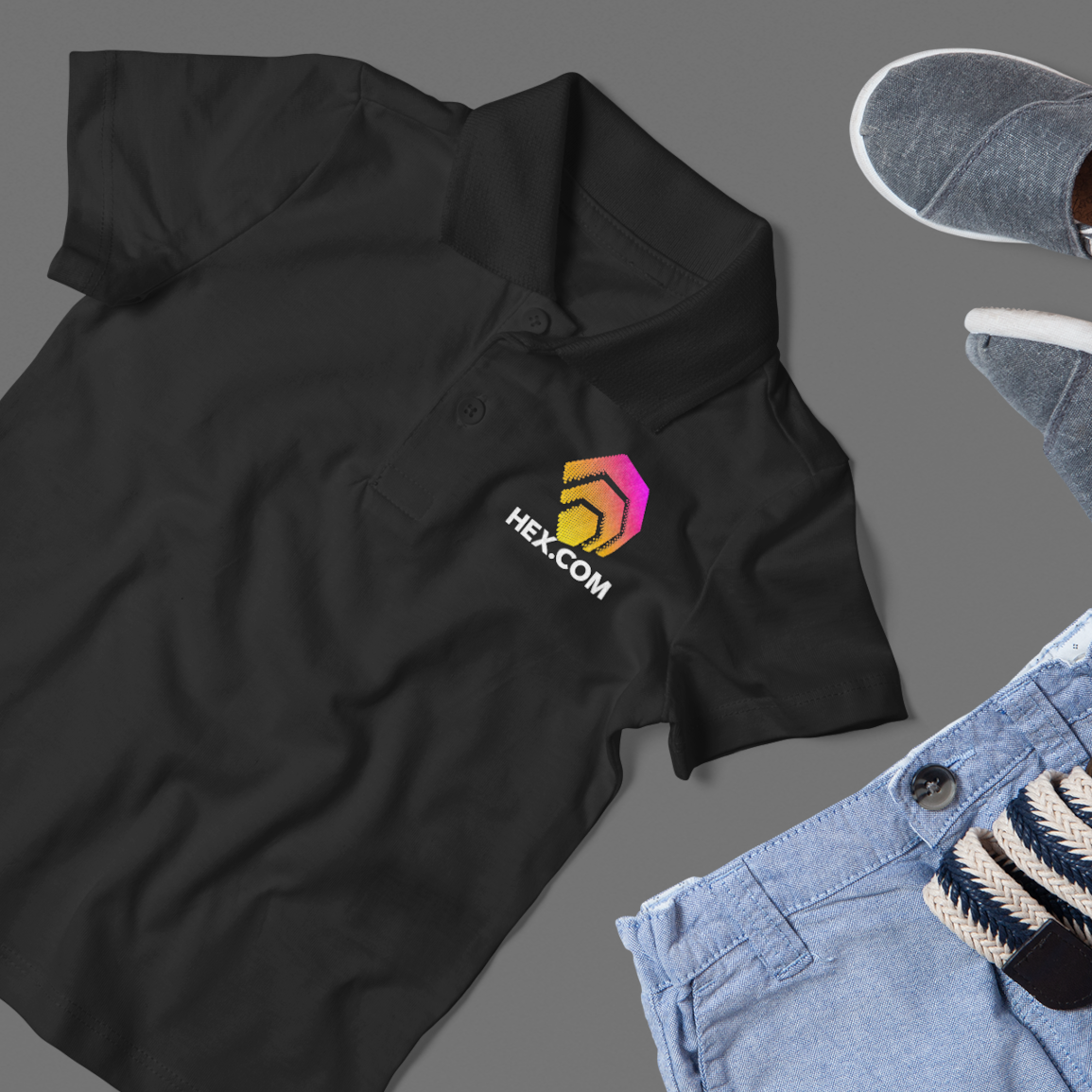 Hex.Com Logo - Polo Shirt - The Pulsican Store