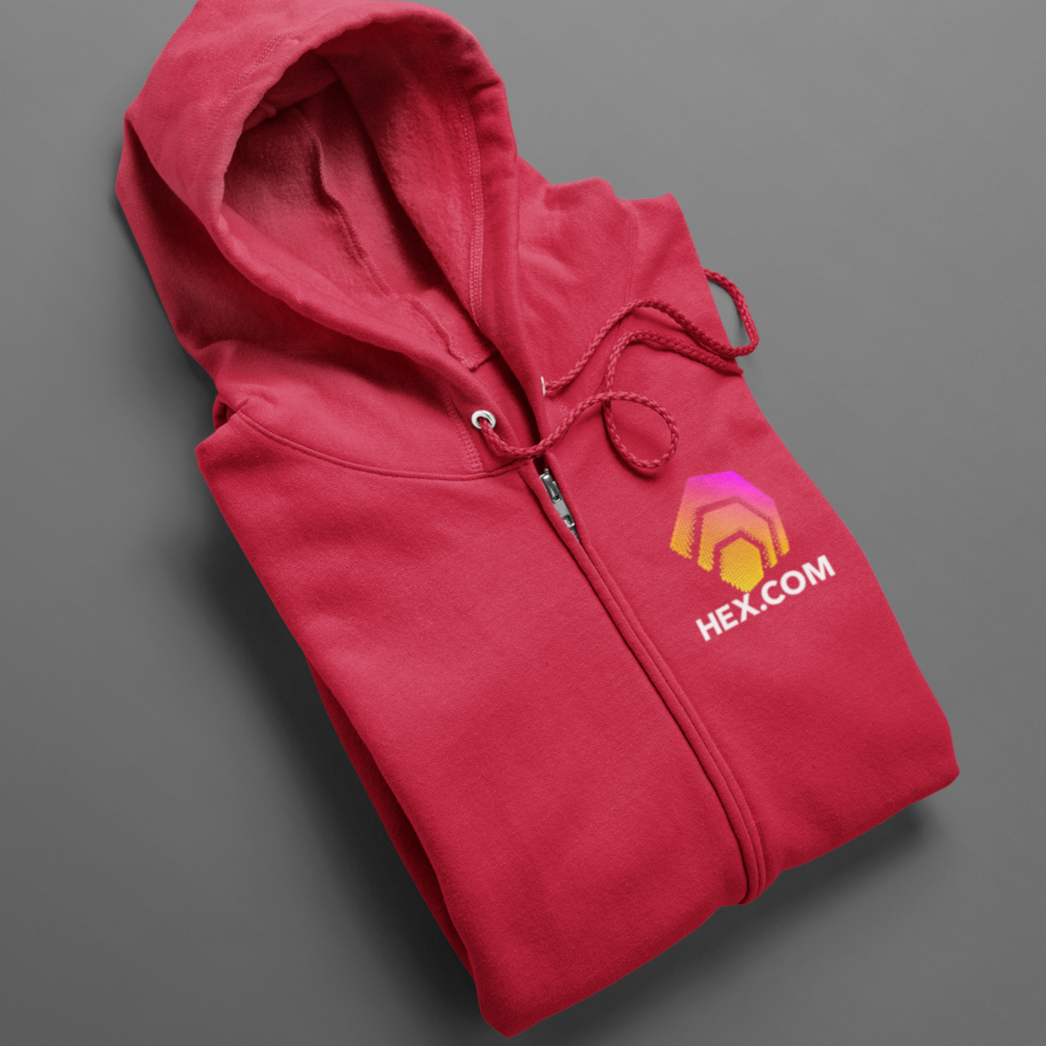 Hex.Com Logo - Zip Up Hoodie - The Pulsican Store