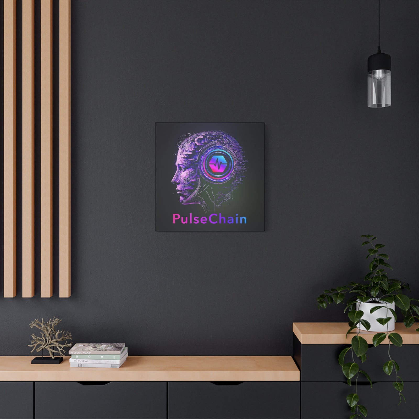 Think PulseChain - Premium Wall Canvas - The Pulsican Store