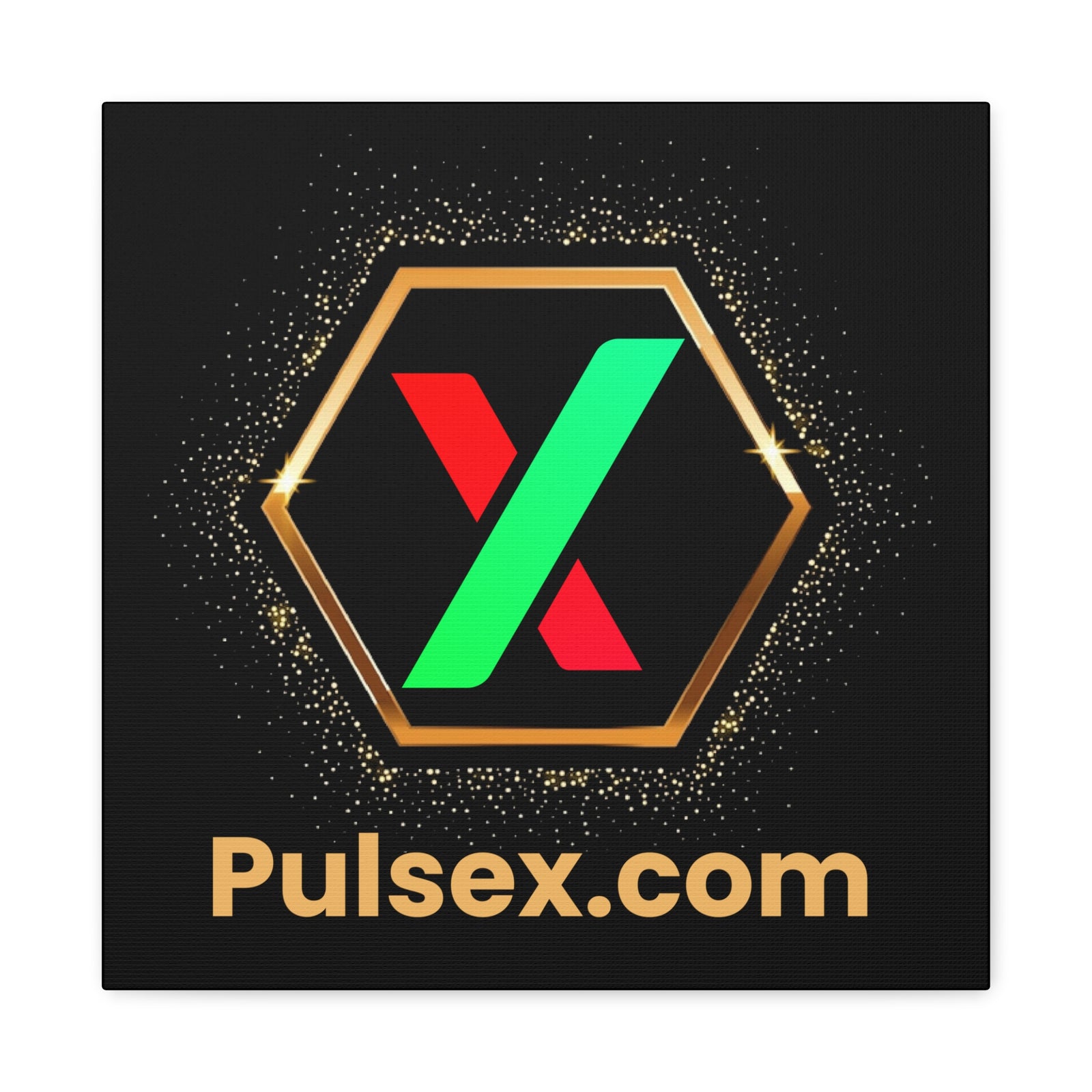 Golden PulseX - Premium Wall Canvas - The Pulsican Store